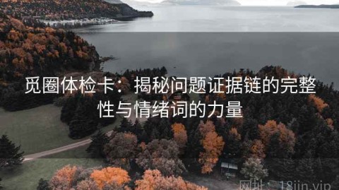 觅圈体检卡：揭秘问题证据链的完整性与情绪词的力量