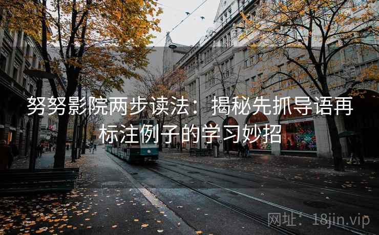 努努影院两步读法：揭秘先抓导语再标注例子的学习妙招