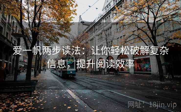 爱一帆两步读法：让你轻松破解复杂信息，提升阅读效率